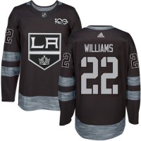 Adidas Los Angeles Kings #22 Tiger Williams Black 1917-2017 100th Anniversary Stitched NHL Jersey
