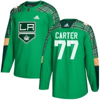Adidas Los Angeles Kings #77 Jeff Carter adidas Green St. Patrick's Day Authentic Practice Stitched NHL Jersey