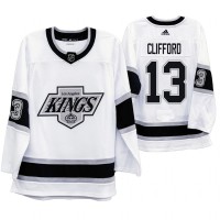 Los Angeles Los Angeles Kings #13 Kyle Clifford Men's Adidas 2019-20 Heritage White Throwback 90s NHL Jersey