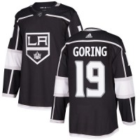 Adidas Los Angeles Kings #19 Butch Goring Black Home Authentic Stitched NHL Jersey
