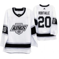 Los Angeles Los Angeles Kings #20 Luc Robitaille Men's Adidas 2019-20 Heritage White Throwback 90s NHL Jersey
