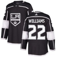Adidas Los Angeles Kings #22 Tiger Williams Black Home Authentic Stitched NHL Jersey