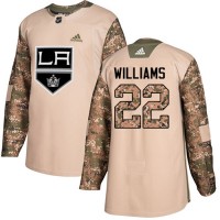 Adidas Los Angeles Kings #22 Tiger Williams Camo Authentic 2017 Veterans Day Stitched NHL Jersey