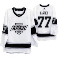 Los Angeles Los Angeles Kings #77 Jeff Carter Men's Adidas 2019-20 Heritage White Throwback 90s NHL Jersey