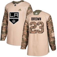Adidas Los Angeles Kings #23 Dustin Brown Camo Authentic 2017 Veterans Day Stitched NHL Jersey