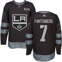Adidas Los Angeles Kings #7 Oscar Fantenberg Black 1917-2017 100th Anniversary Stitched NHL Jersey
