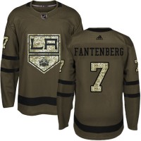 Adidas Los Angeles Kings #7 Oscar Fantenberg Green Salute to Service Stitched NHL Jersey
