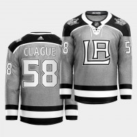 Adidas Los Angeles Kings #58 Kale Clague 2021 City Concept NHL Stitched Jersey - Black