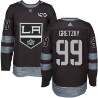 Adidas Los Angeles Kings #99 Wayne Gretzky Black 1917-2017 100th Anniversary Stitched NHL Jersey