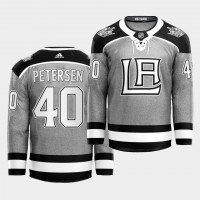 Adidas Los Angeles Kings #40 Cal Petersen 2021 City Concept NHL Stitched Jersey - Black