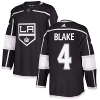 Adidas Los Angeles Kings #4 Rob Blake Black Home Authentic Stitched NHL Jersey