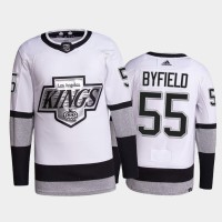 Adidas Los Angeles Kings #55 Quinton Byfield Men's 2021-22 Alternate Authentic NHL Jersey - White