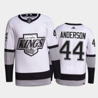 Adidas Los Angeles Kings #44 Mikey Anderson Men's 2021-22 Alternate Authentic NHL Jersey - White