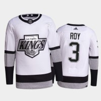 Adidas Los Angeles Kings #3 Matt Roy Men's 2021-22 Alternate Authentic NHL Jersey - White