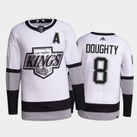 Adidas Los Angeles Kings #8 Drew Doughty Men's 2021-22 Alternate Authentic NHL Jersey - White