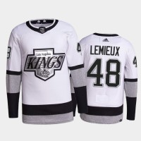 Adidas Los Angeles Kings #48 Brendan Lemieux Men's 2021-22 Alternate Authentic NHL Jersey - White