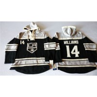 Los Angeles Kings #14 Justin Williams Black Sawyer Hooded Sweatshirt Stitched NHL Jersey
