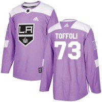 Adidas Los Angeles Kings #73 Tyler Toffoli Purple Authentic Fights Cancer Stitched NHL Jersey