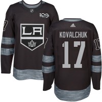 Adidas Los Angeles Kings #17 Ilya Kovalchuk Black 1917-2017 100th Anniversary Stitched NHL Jersey
