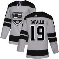 Adidas Los Angeles Kings #19 Alex Iafallo Gray Alternate Authentic Stitched NHL Jersey