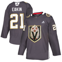 Vegas Vegas Golden Knights #21 Cody Eakin Men's Grey Adidas Latino Heritage Night Stitched NHL Jersey