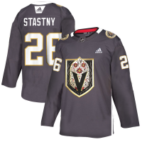 Vegas Vegas Golden Knights #26 Paul Stastny Men's Grey Adidas Latino Heritage Night Stitched NHL Jersey