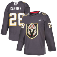 Vegas Vegas Golden Knights #28 William Carrier Men's Grey Adidas Latino Heritage Night Stitched NHL Jersey