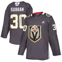 Vegas Vegas Golden Knights #30 Malcolm Subban Men's Grey Adidas Latino Heritage Night Stitched NHL Jersey