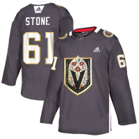 Vegas Vegas Golden Knights #61 Mark Stone Men's Grey Adidas Latino Heritage Night Stitched NHL Jersey