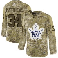 Adidas Toronto Maple Leafs #34 Auston Matthews Camo Authentic Stitched NHL Jersey