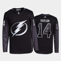Adidas Tampa Bay Lightning #14 Patrick Maroon Men's 2021-22 Alternate Authentic NHL Jersey - Black