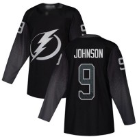 Adidas Tampa Bay Lightning #9 Tyler Johnson Black Alternate Authentic Stitched NHL Jersey