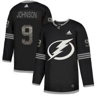 Adidas Tampa Bay Lightning #9 Tyler Johnson Black Authentic Classic Stitched NHL Jersey