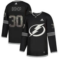Adidas Tampa Bay Lightning #30 Ben Bishop Black Authentic Classic Stitched NHL Jersey
