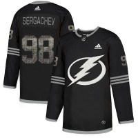 Adidas Tampa Bay Lightning #98 Mikhail Sergachev Black Authentic Classic Stitched NHL Jersey