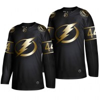 Adidas Tampa Bay Lightning #44 Jan Rutta Men's 2019 Black Golden Edition Authentic Stitched NHL Jersey