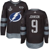 Adidas Tampa Bay Lightning #9 Tyler Johnson Black 1917-2017 100th Anniversary 2020 Stanley Cup Champions Stitched NHL Jersey