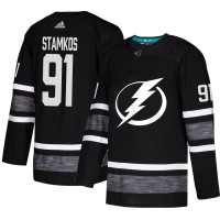 Adidas Tampa Bay Lightning #91 Steven Stamkos Black Authentic 2019 All-Star Stitched NHL Jersey