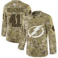 Adidas Tampa Bay Lightning #41 Pierre-Edouard Bellemare Camo Authentic Stitched NHL Jersey