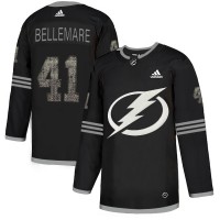 Adidas Tampa Bay Lightning #41 Pierre-Edouard Bellemare Black Authentic Classic Stitched NHL Jersey