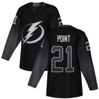 Adidas Tampa Bay Lightning #21 Brayden Point Black Alternate Authentic Stitched NHL Jersey