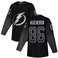 Adidas Tampa Bay Lightning #86 Nikita Kucherov Black Alternate Authentic Stitched NHL Jersey