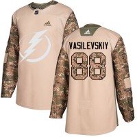 Adidas Tampa Bay Lightning #88 Andrei Vasilevskiy Camo Authentic 2017 Veterans Day Stitched NHL Jersey
