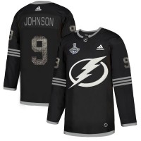 Adidas Tampa Bay Lightning #9 Tyler Johnson Black Authentic Classic 2020 Stanley Cup Champions Stitched NHL Jersey