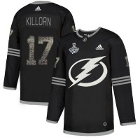 Adidas Tampa Bay Lightning #17 Alex Killorn Black Authentic Classic 2020 Stanley Cup Champions Stitched NHL Jersey