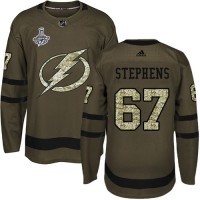 Adidas Tampa Bay Lightning #67 Mitchell Stephens Green Salute to Service 2020 Stanley Cup Champions Stitched NHL Jersey