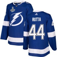 Adidas Tampa Bay Lightning #44 Jan Rutta Blue Home Authentic 2020 Stanley Cup Champions Stitched NHL Jersey