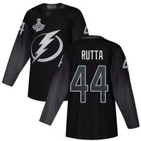 Adidas Tampa Bay Lightning #44 Jan Rutta Black Alternate Authentic 2020 Stanley Cup Champions Stitched NHL Jersey
