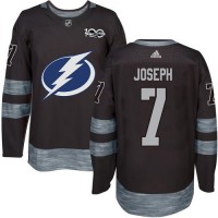 Adidas Tampa Bay Lightning #7 Mathieu Joseph Black 1917-2017 100th Anniversary Stitched NHL Jersey