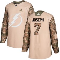 Adidas Tampa Bay Lightning #7 Mathieu Joseph Camo Authentic 2017 Veterans Day Stitched NHL Jersey